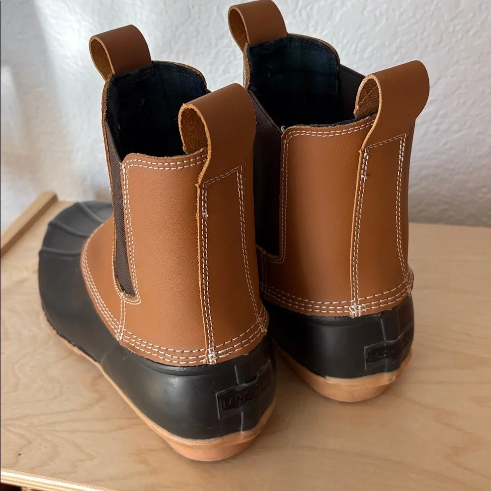 Lands’ End Men’s Duck Boots Size 10 Flannel Lined